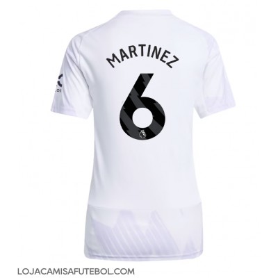 Camisa de Futebol Manchester United Lisandro Martinez #6 Equipamento Secundário Mulheres 2025-26 Manga Curta Camisa de Futebol Manchester United Lisandro Martinez #6 Equipamento Secundário Mulheres 2025-26 Manga Curta
